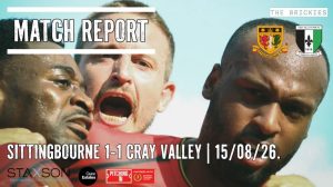 Sittingbourne v Cray Valley PM, 15/08/2026