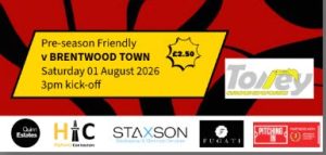 Sittingbourne v Brentwood Town, Programme
